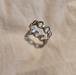 Sterling Silver Chain Link Ring .925